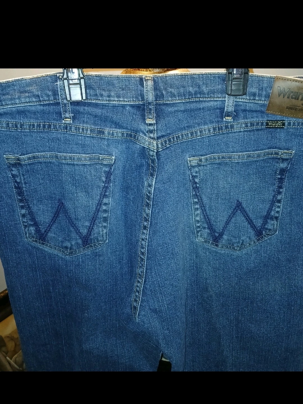 Wrangler The "W" Edition Size 40/30 Classic Men’s Blue Denim Jeans Cowboy Grunge